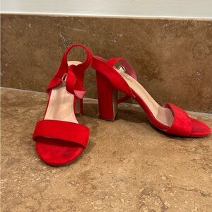 Elegant Red Women's Heels